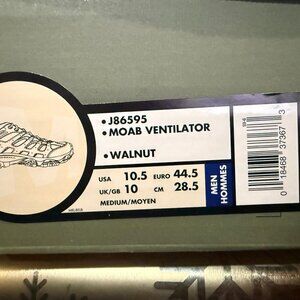 MERRELL MOAB Ventilator (J86595) Medium-Walnut Color-  Size 10.5